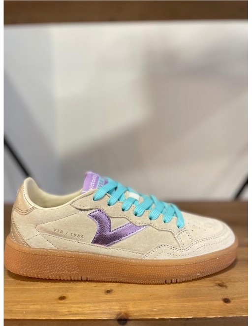 ZAPATILLA PIEL VICTORIA HIELO