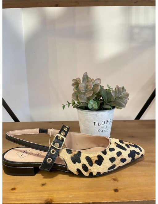 ZAPATO PIEL LEOPRD LEOPARDO