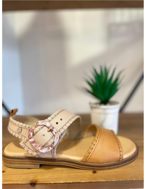 SANDALIA PIEL CARMELA CAMEL