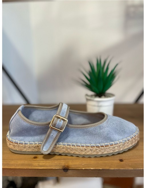 ALPARGATA PIEL TOP3 AZUL
