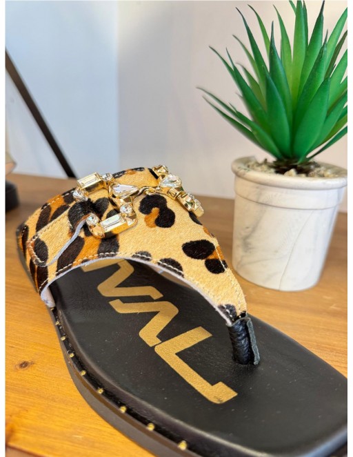 SANDALIA PIEL NIVAL LEOPARDO 2