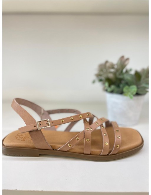 SANDALIA PLANA PORRONET TAUPE
