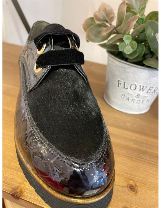 ZAPATO PIEL NIVAL NEGRO 2