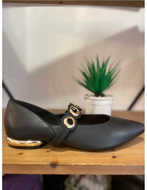 ZAPATO ANILLAS NEGRO