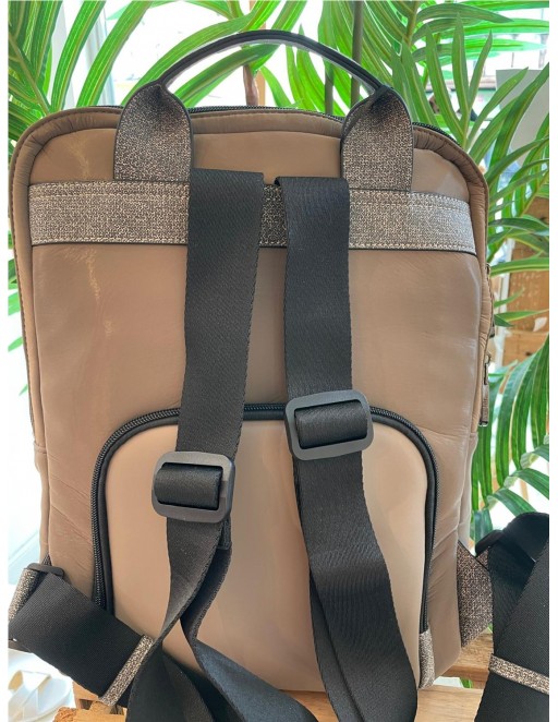 MOCHILA PEPE MOLL TAUPE 2