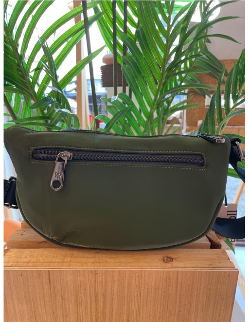 BOLSO BANDOLERA VERDE BOTELLA 2