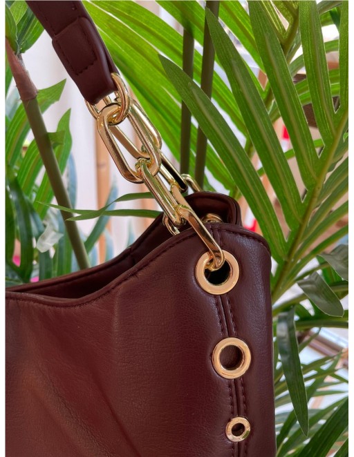 BOLSO ANILLAS GRANATE 2
