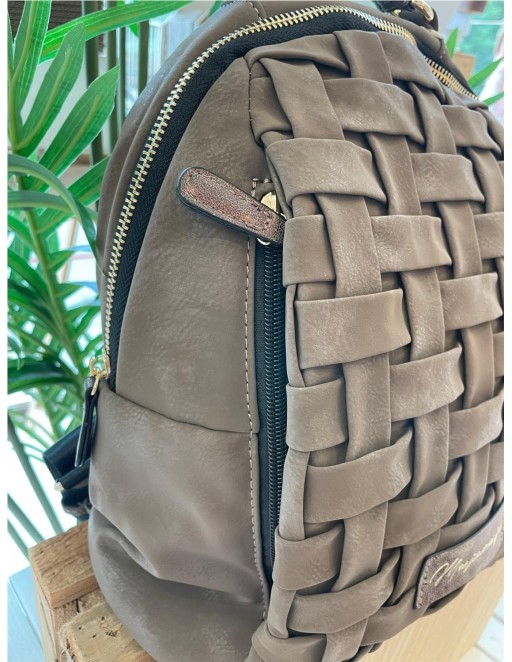 MOCHILA MARIA MARE TAUPE 2