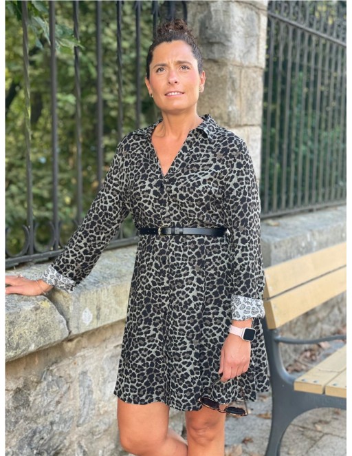 VESTIDO LEOPARD BY TIFFOSI