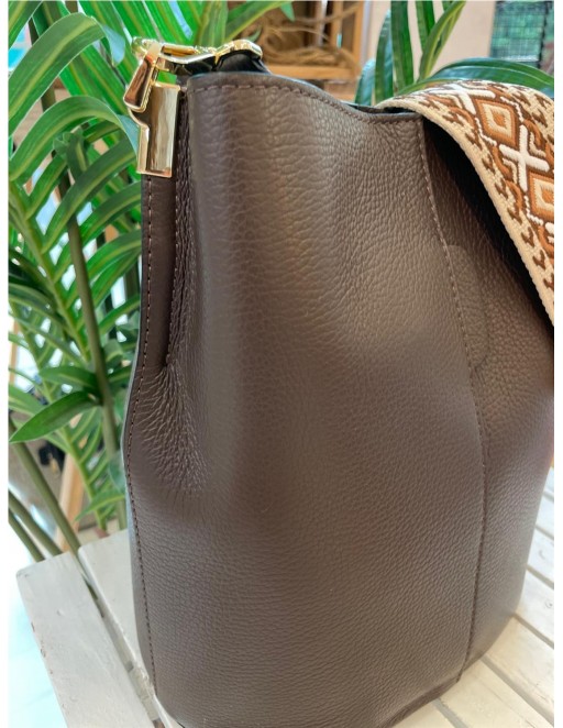 BOLSO PIEL MARRON 2