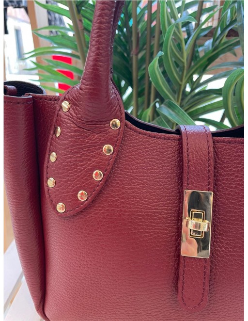 BOLSO PIEL GRANATE 2