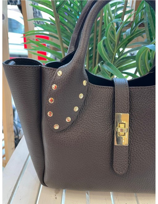 BOLSO PIEL MARRON 2