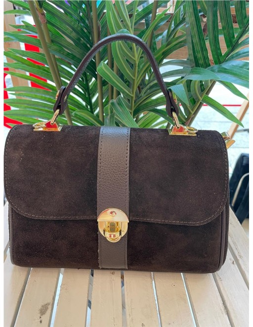 BOLSO PIEL MARRON