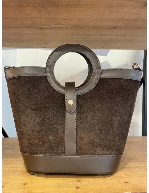 BOLSO PIEL MARRON