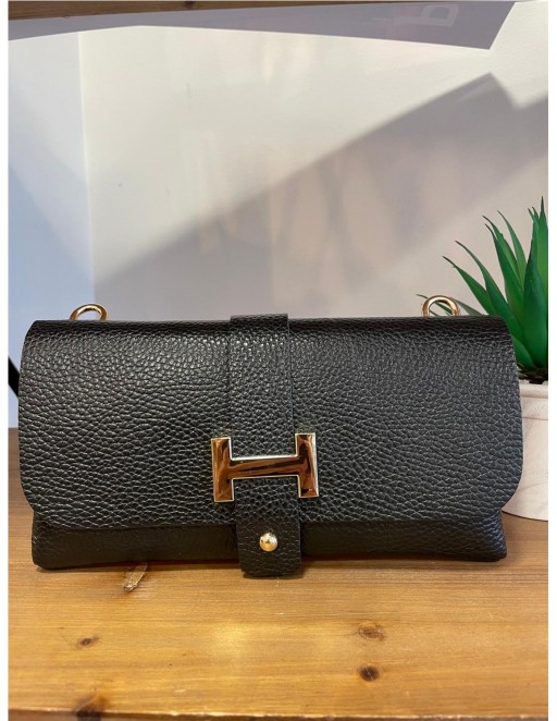 BOLSO PIEL NEGRO