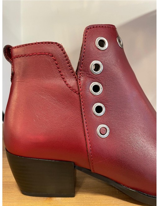 BOTIN PIEL VEXED GRANATE 2