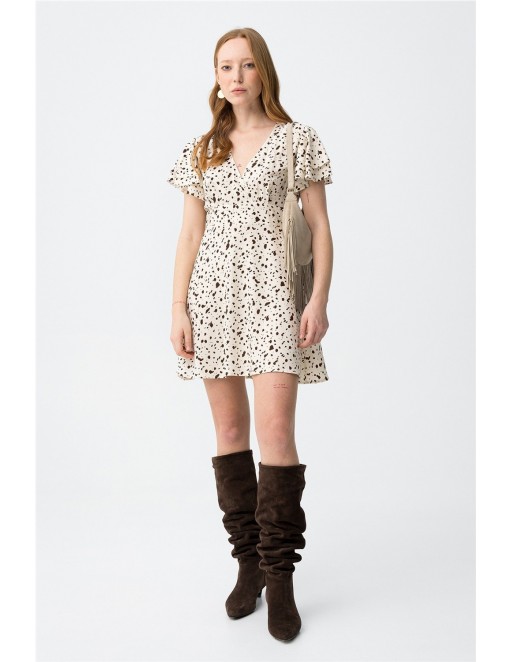 VESTIDO CLARICE TIFFOSI BEIGE