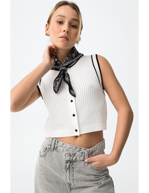 TOP COQUETTE TIFFOSI BLANCO