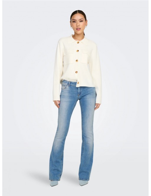 JEANS FLARED BLUSH ONLY