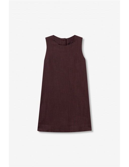 VESTIDO TIFFOSI REBECA MARRON 2