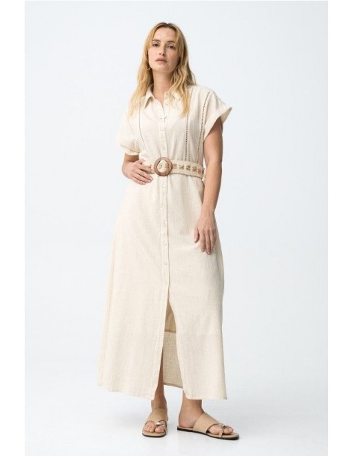 VESTIDO RILEY TIFFOSI BEIGE
