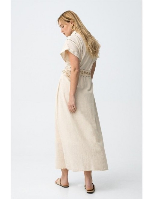 VESTIDO RILEY TIFFOSI BEIGE 2