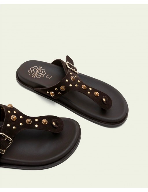 SANDALIA SERRAJE PORRONET MOKA 2