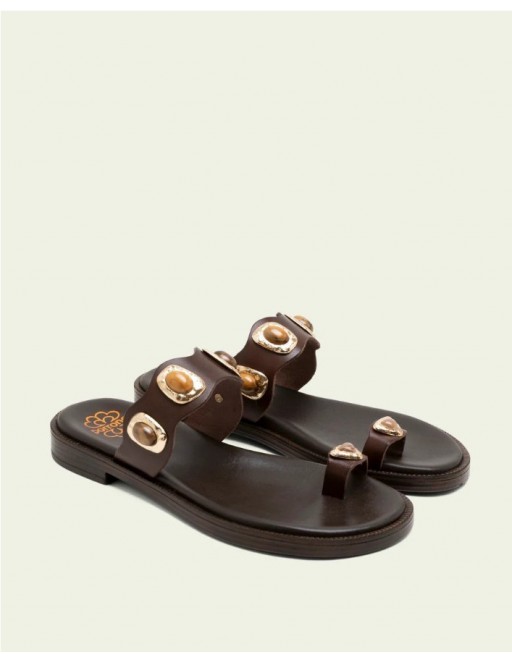 SANDALIA JOYA PORRONET MOKA