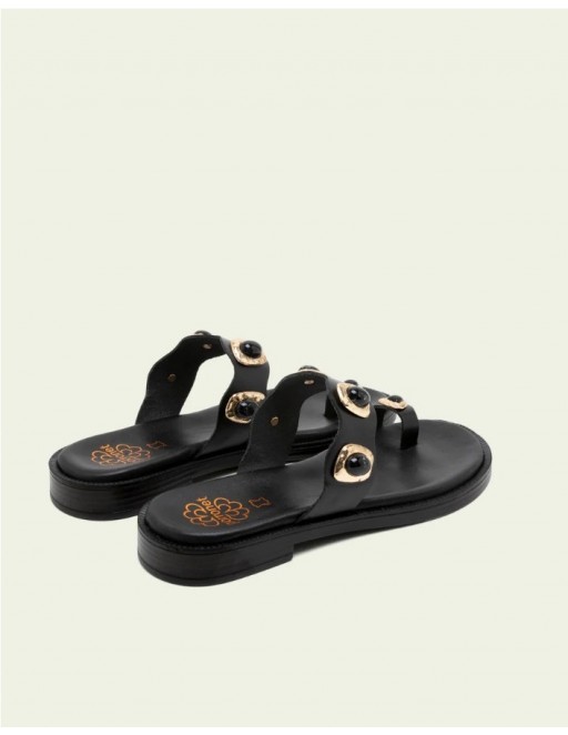 SANDALIA JOYA PORRONET NEGRO 2