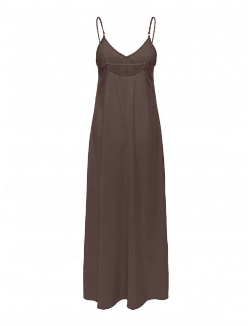 VESTIDO ONLY MADELI MARRON 2