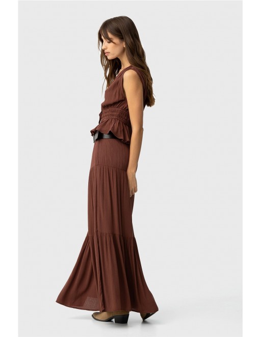 FALDA TIFFOSI CAMPONESA MARRON 2