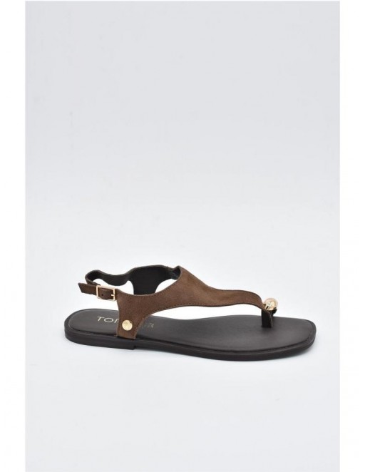 SANDALIA PIEL SUEDE ADORNO 2