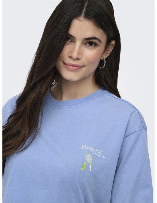 CAMISETA ONLY SHANIA AZUL 2