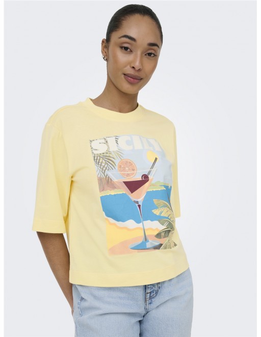 CAMISETA ONLY VEGA AMARILLO 2