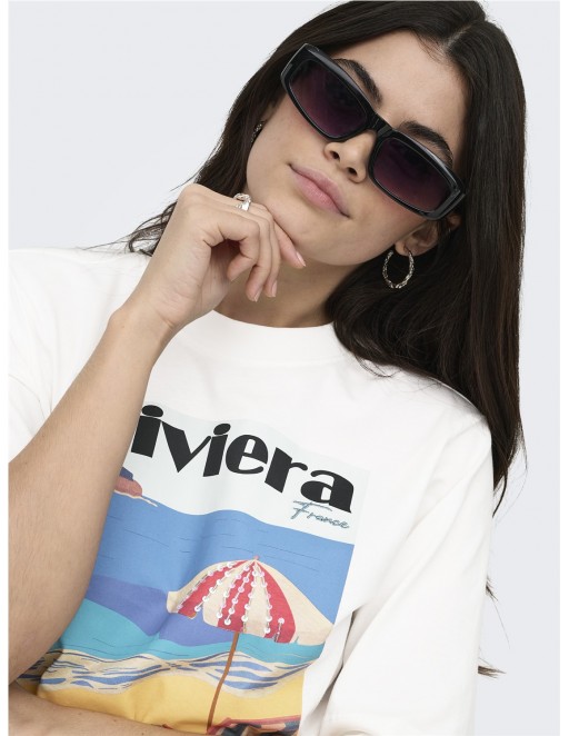 CAMISETA ONLY VEGA BLANCO 2