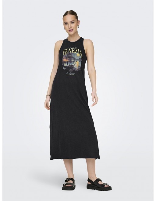 VESTIDO ONLY LUCY NEGRO