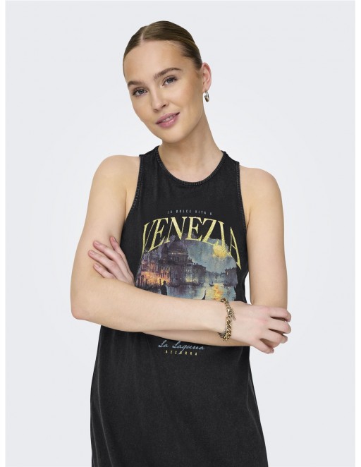 VESTIDO ONLY LUCY NEGRO 2