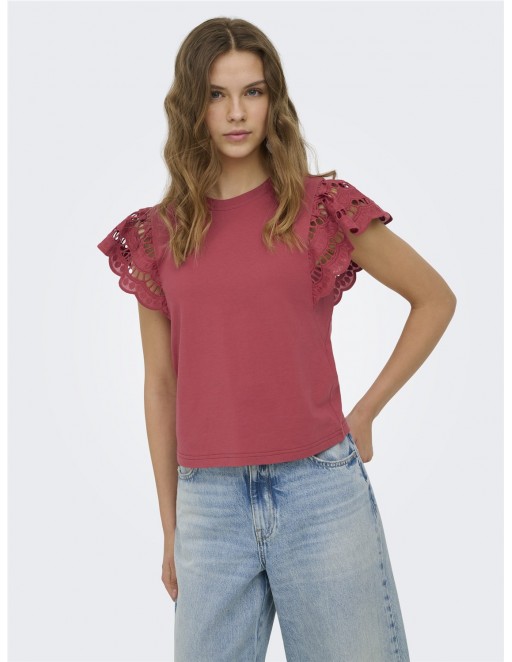 CAMISETA ONLY MACY GRANATE