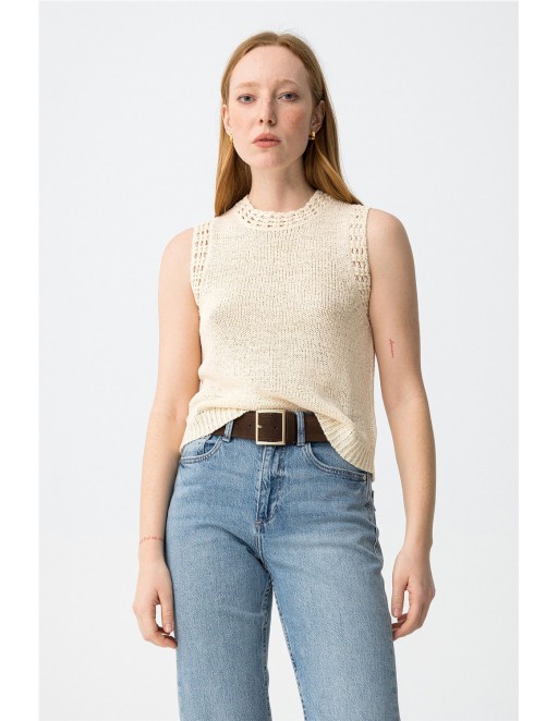 TOP TIFFOSI BAELLA BEIGE 2