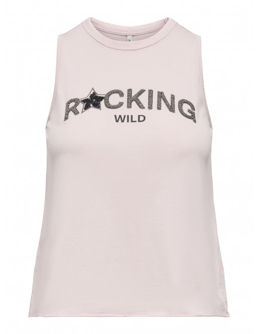 CAMISETA ONLY LUCY ROSA