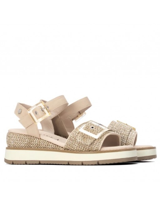 SANDALIA CARMELA HEBILLA BEIGE