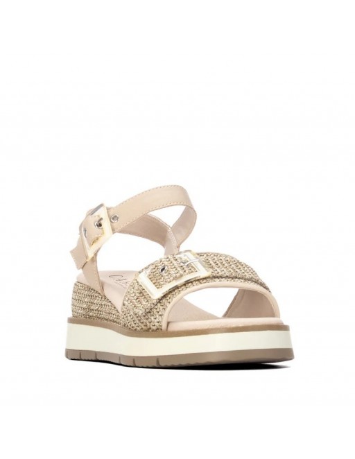 SANDALIA CARMELA HEBILLA BEIGE 2