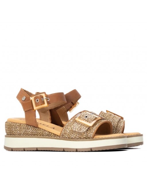 SANDALIA CARMELA HEBILLA CAMEL