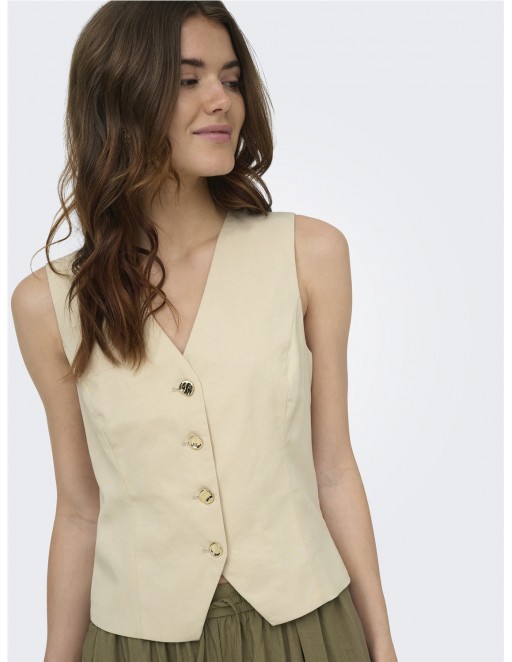 CHALECO ONLY MARLY BEIGE