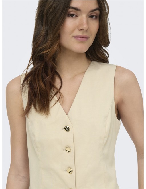 CHALECO ONLY MARLY BEIGE 2